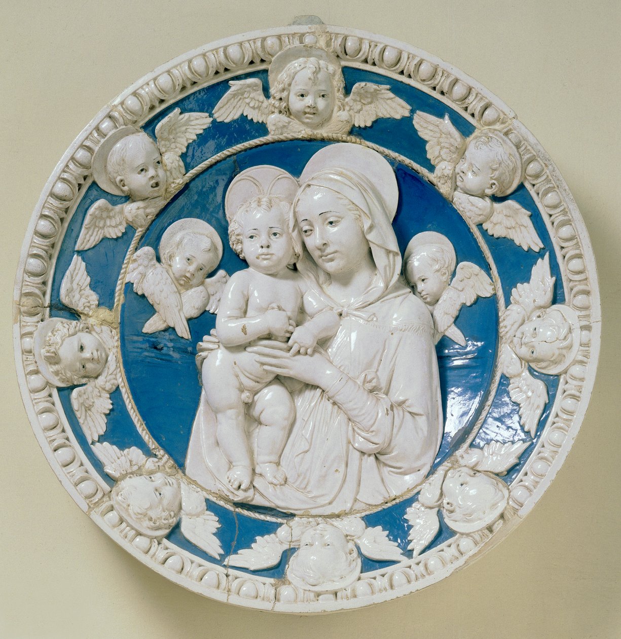 Runde med Madonna og Child av Andrea Della Robbia