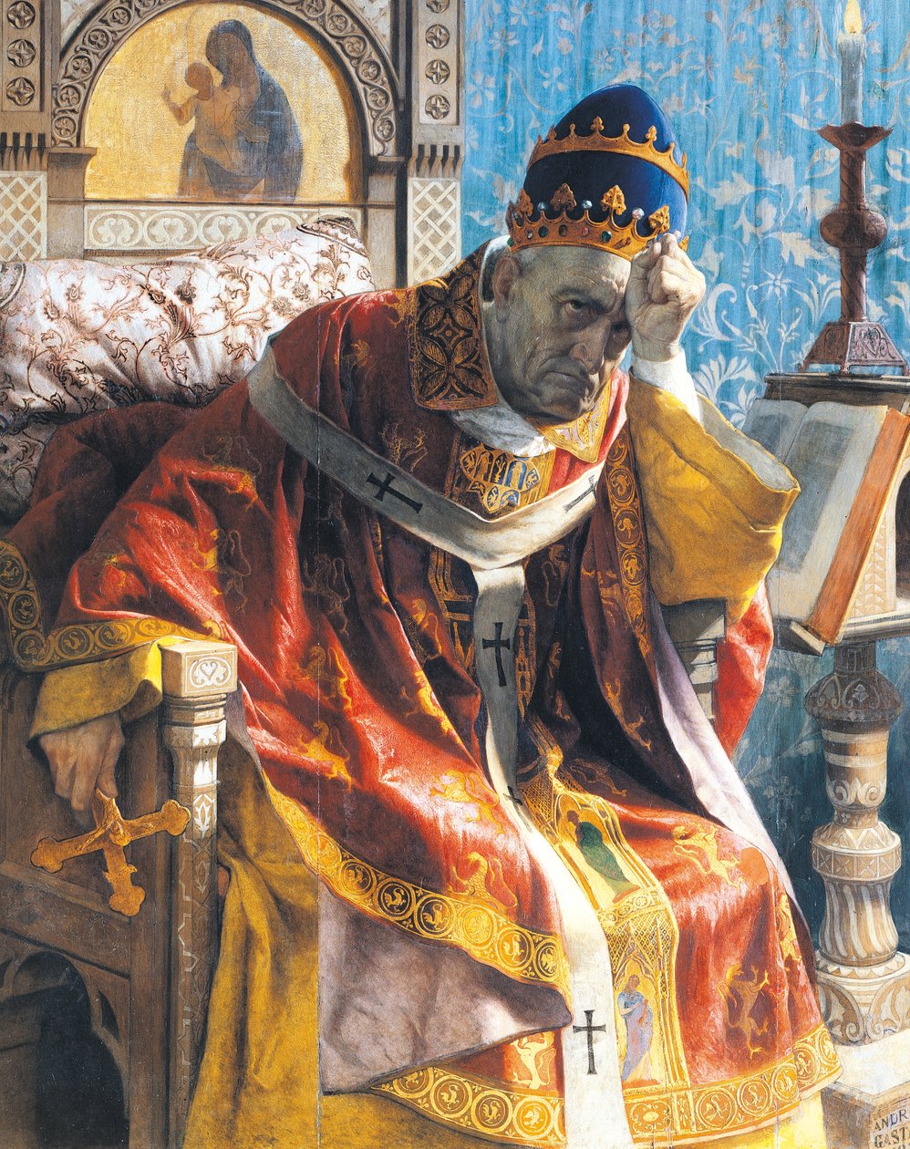 Boniface VIII (Anagni, ca 1230-Roma av Andrea Gastaldi
