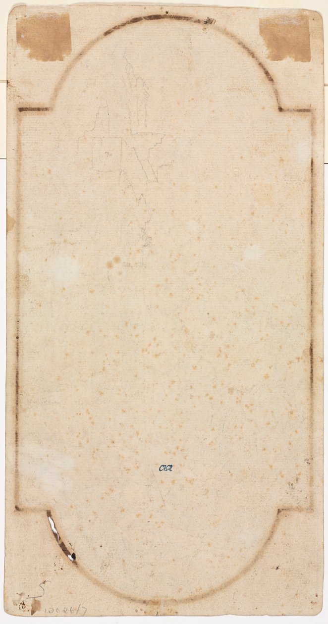 Fragment av en bue (sporing fra recto) (verso) av Andrea Locatelli