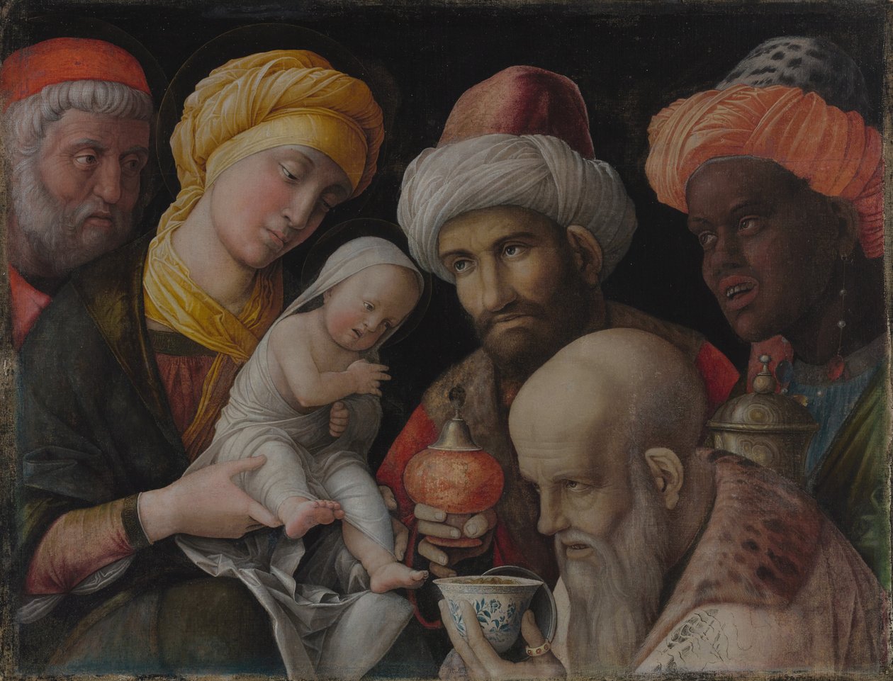 De hellige tre kongers tilbedelse av Andrea Mantegna