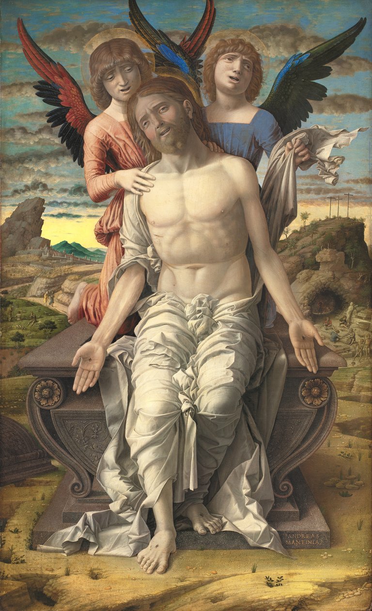 Kristus som den lidende forløser av Andrea Mantegna