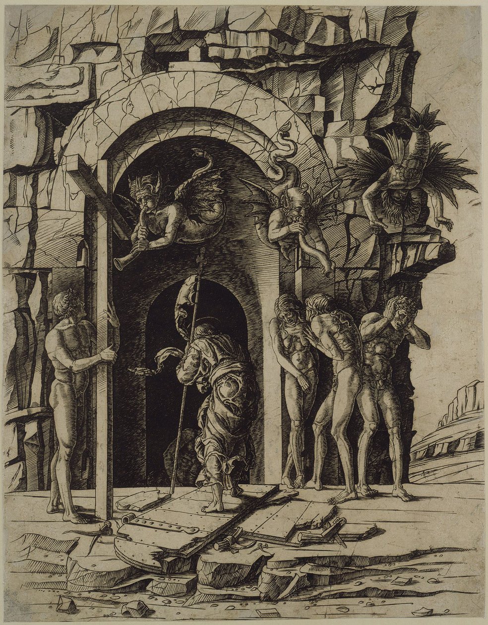 Kristus i limbo av Andrea Mantegna