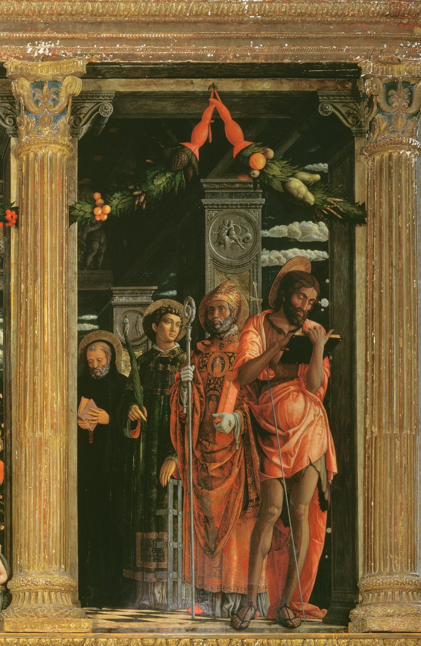 Detalj av San Zeno-altertavlen, 1456-60 av Andrea Mantegna