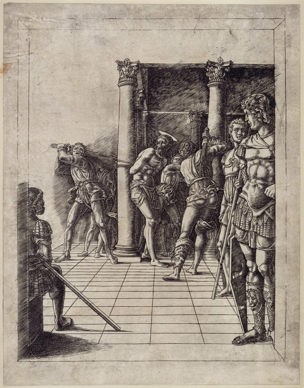 Kristi pisking (med flisgulvet) av Andrea Mantegna