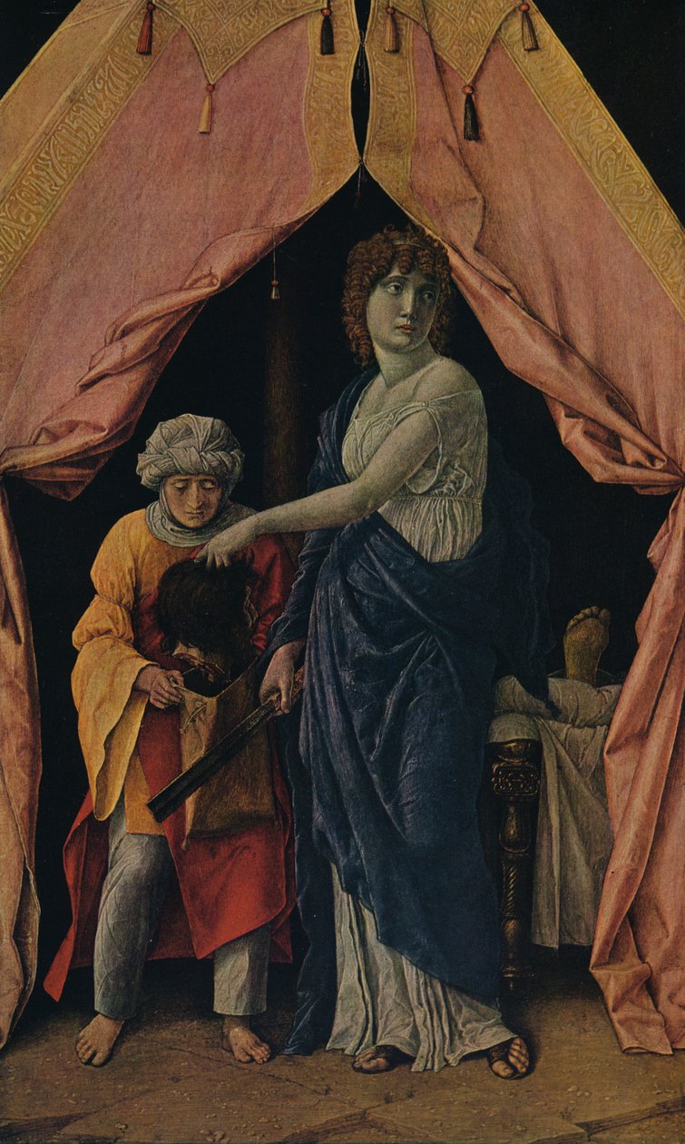 Judith med sjefen for Holofernes, 1495-1500 av Andrea Mantegna