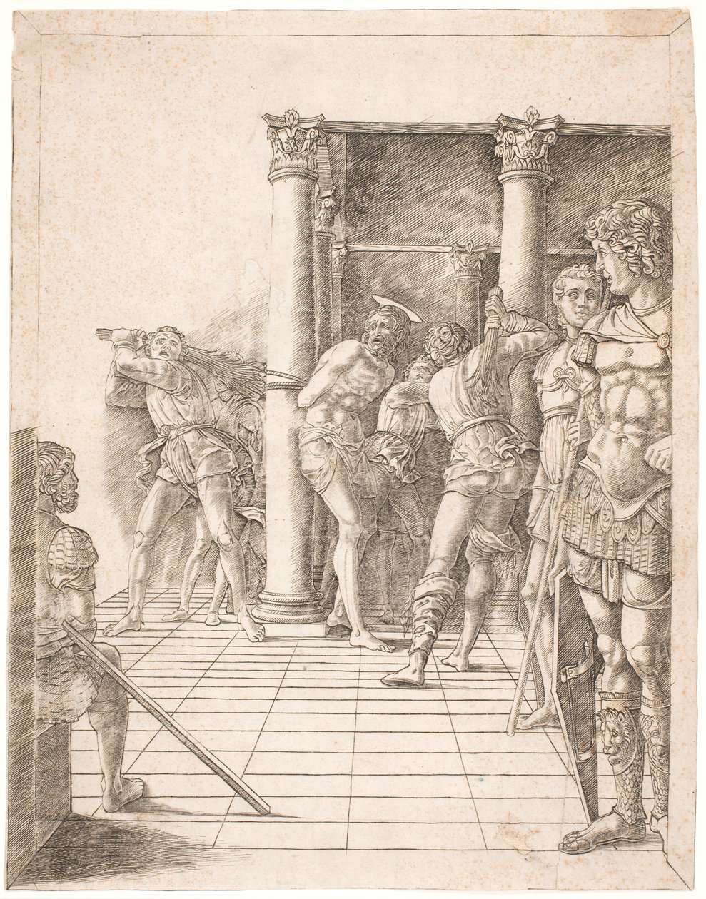 Kristus er pisket av Andrea Mantegna