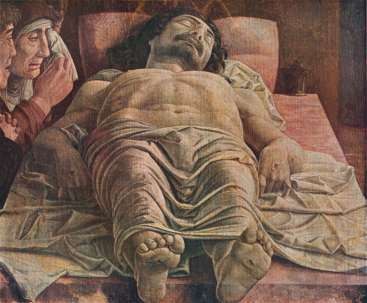 Klagesang over den døde Kristus, 1470-1474, 1930. av Andrea Mantegna