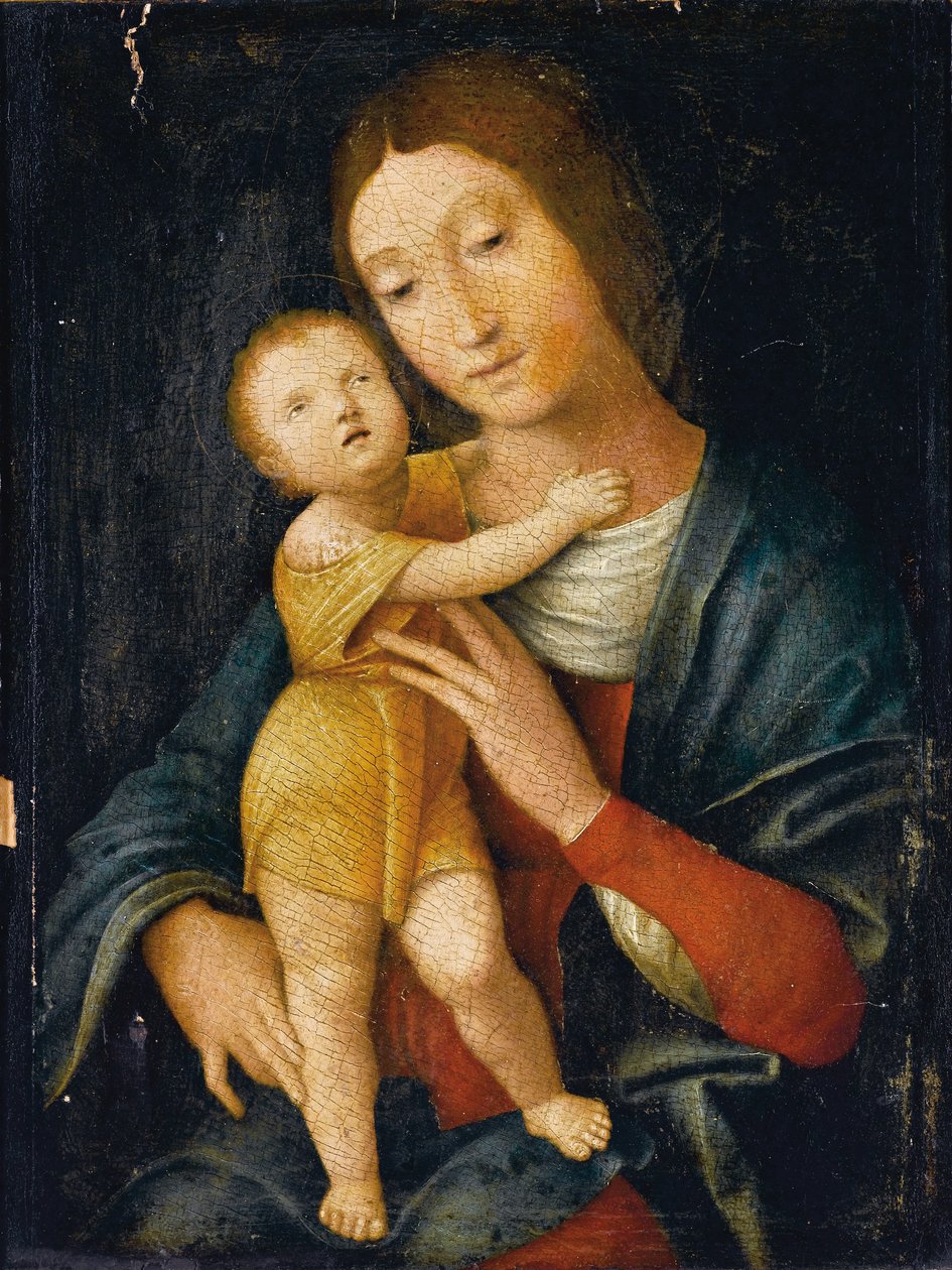 Madonna og barn av Andrea Mantegna