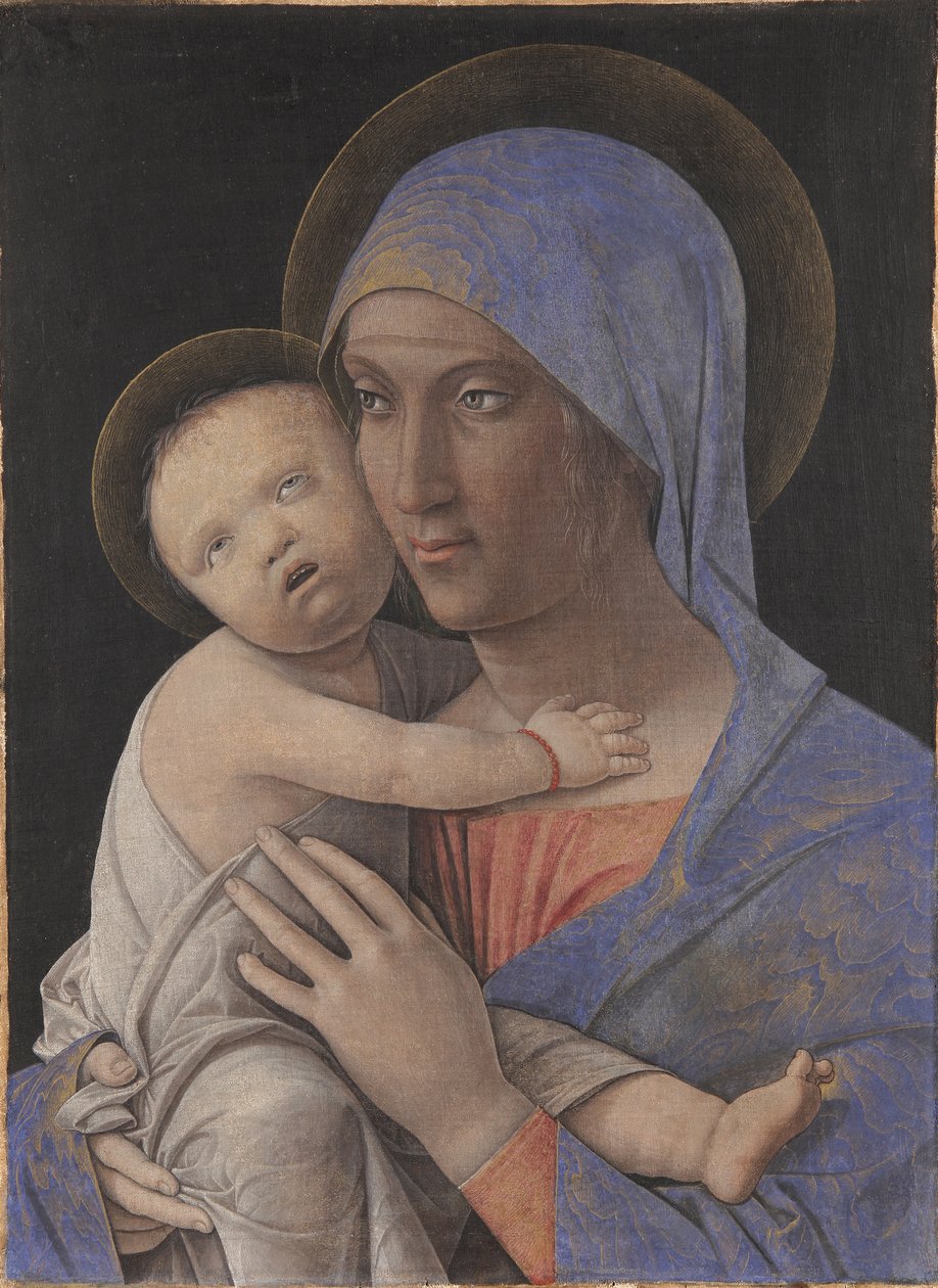 Madonna med barn, 1480. av Andrea Mantegna