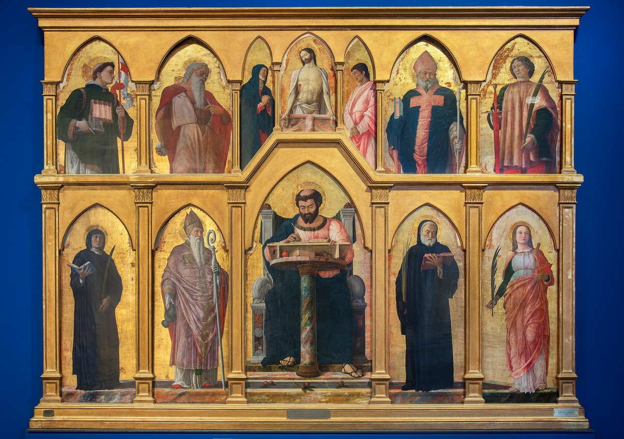 Polyptyk av St. Lukas, 1453-55 av Andrea Mantegna