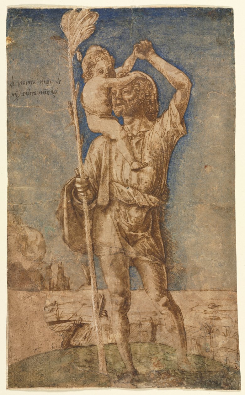 Den hellige Christopher av Andrea Mantegna