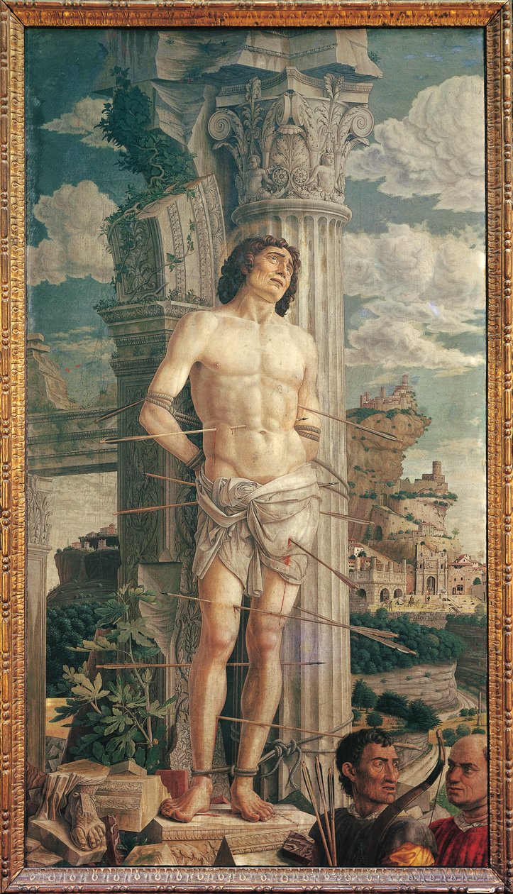 Saint Sebastian, ca. 1480 (tempera på lerret) av Andrea Mantegna