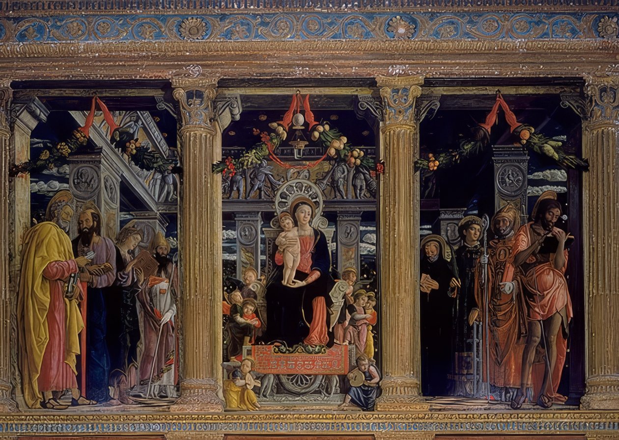 San Zeno-alteret. 1457-1460 av Andrea Mantegna