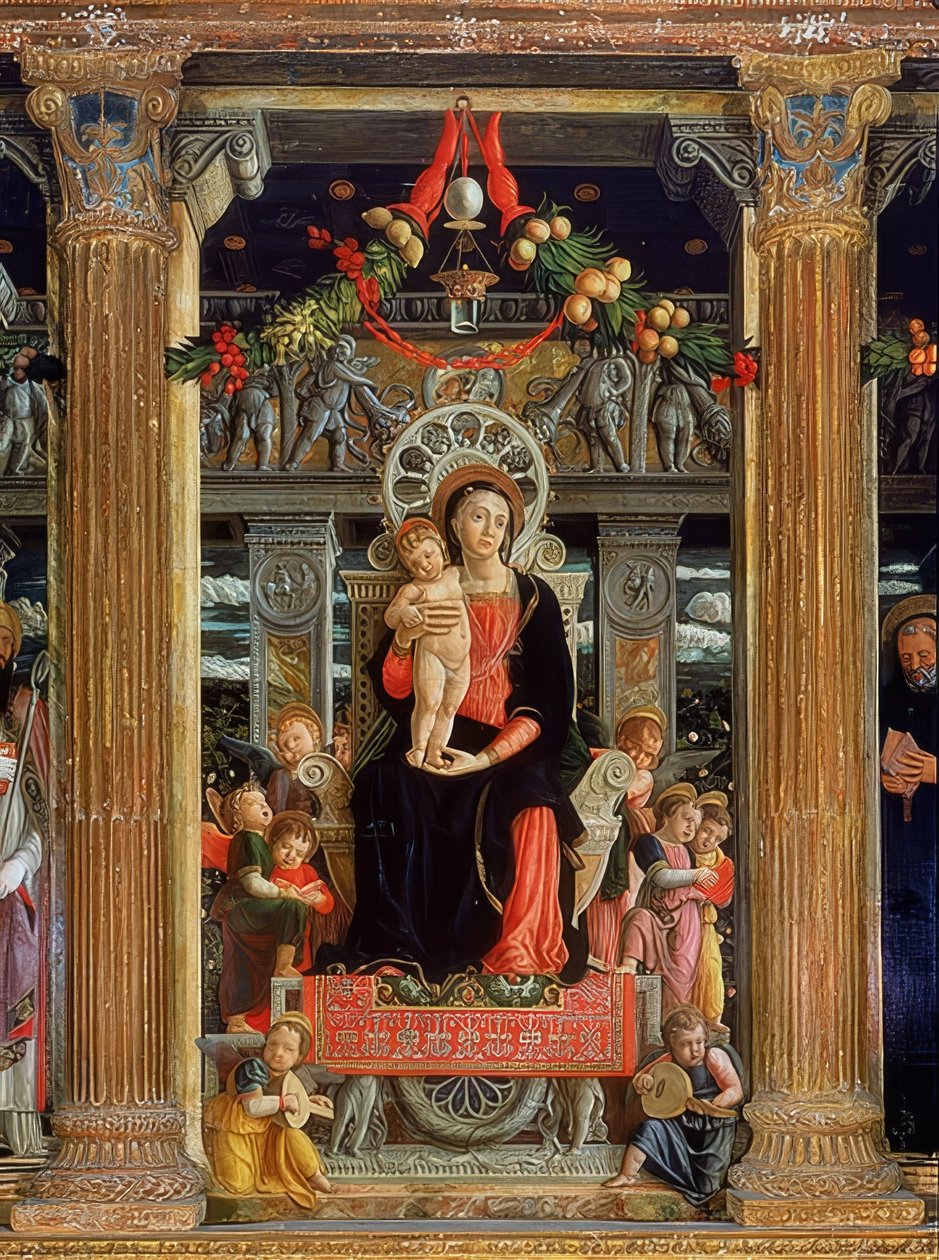 San Zeno-alteret. Sentralt panel. 1457-1460 av Andrea Mantegna