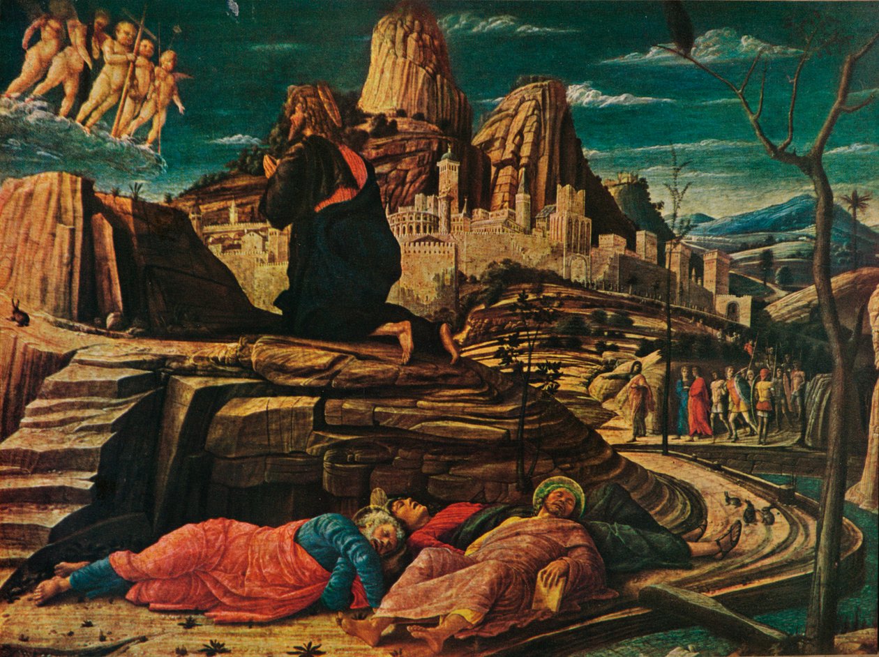 The Agony in the Garden, c1458, 1909 av Andrea Mantegna