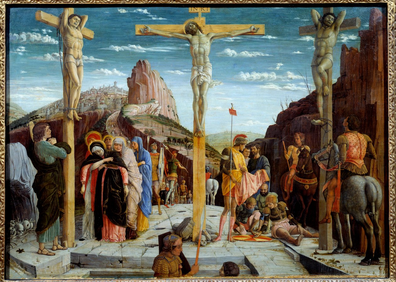 Golgata-maleriet av Andrea Mantegna (1431-1506) Søn fra 1400-tallet. 0,76x0,96 m - Golgata. Maleri av Andrea Mantegna (1431-1506) av Andrea Mantegna