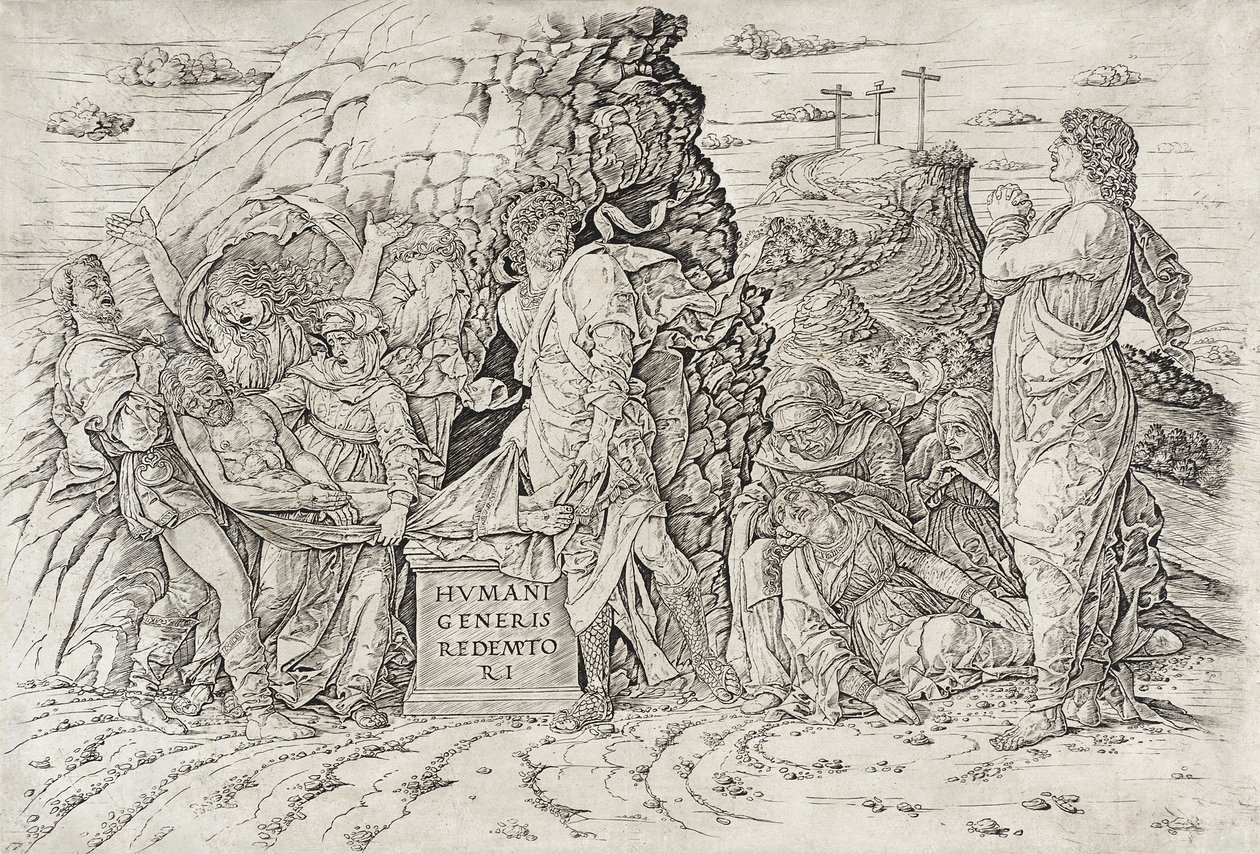 Gravleggelsen av Andrea Mantegna