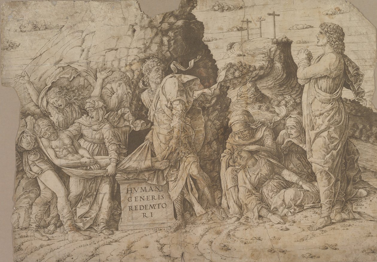 Kristi gravlegging, ca. 1465-75. av Andrea Mantegna