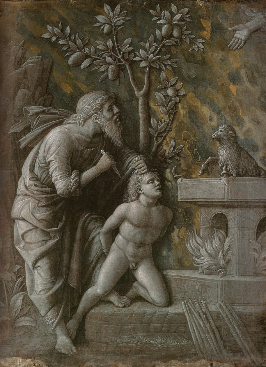 The Sacrifice of Isaac, ca. 1490-1495 av Andrea Mantegna