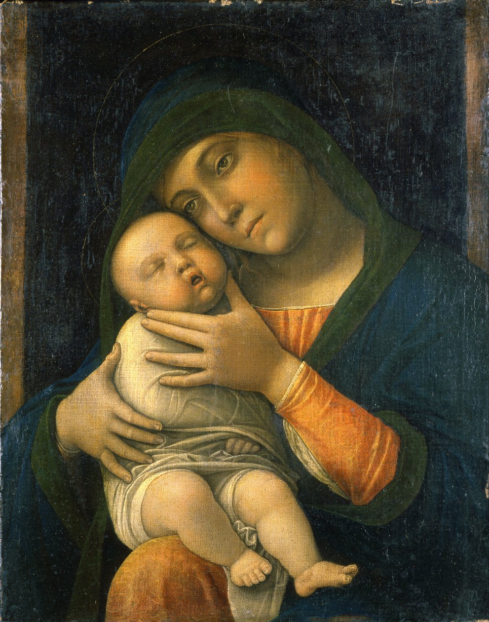 Jomfruen og barnet av Andrea Mantegna