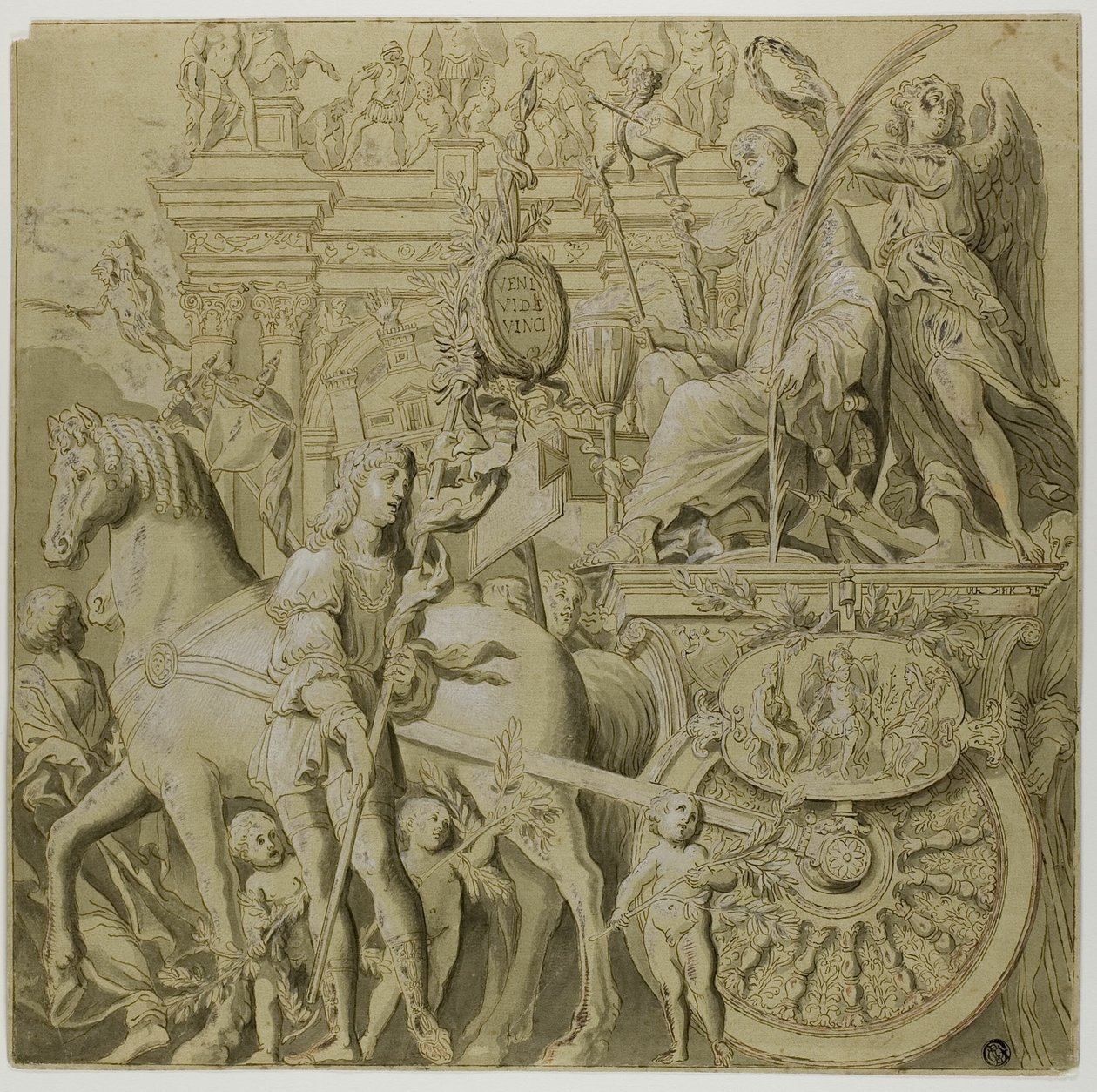 Triumfer til Julius Cæsar: Lerret nr. IX av Andrea Mantegna