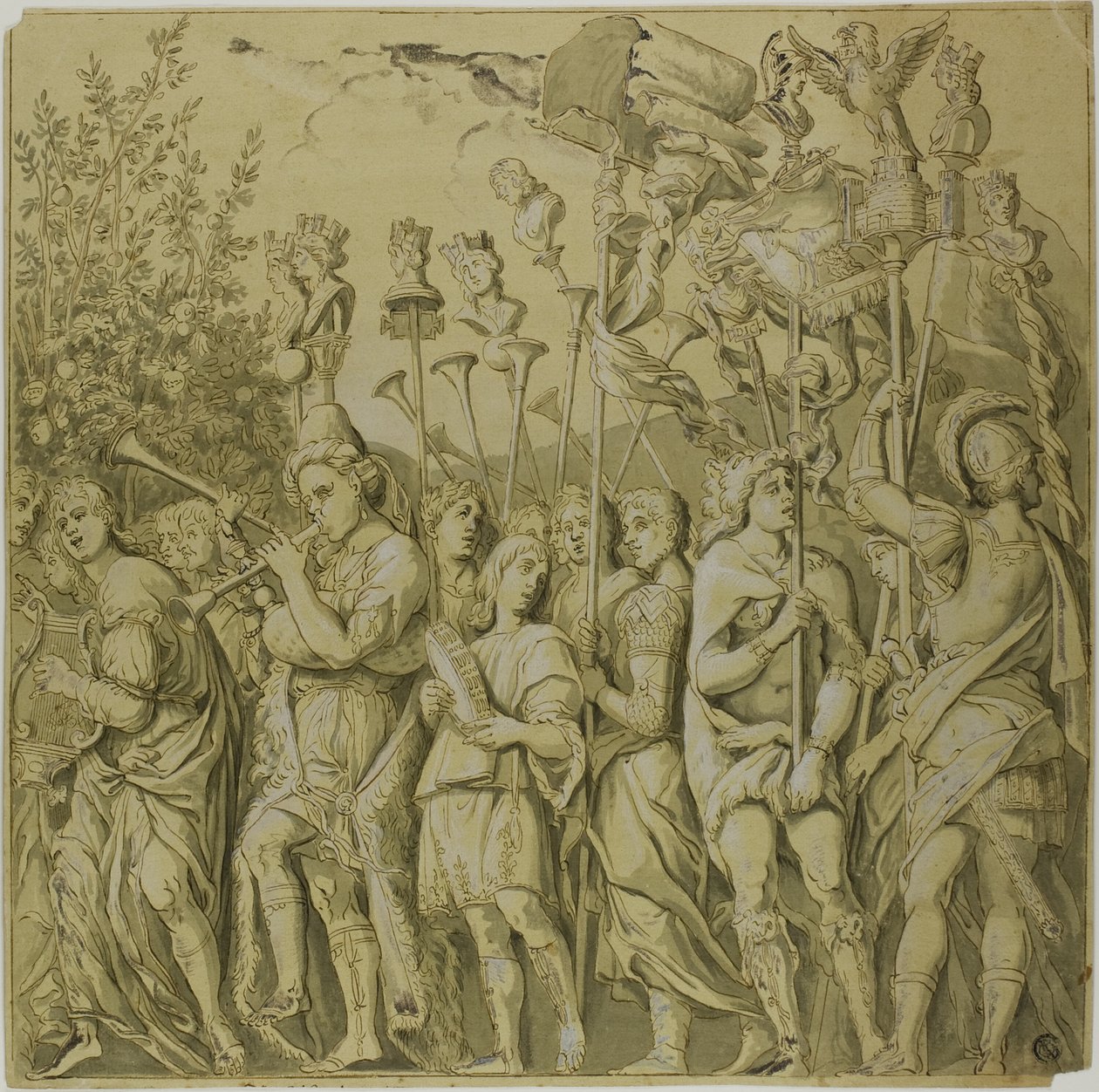 Triumfer av Julius Cæsar: Lerret nr. VII av Andrea Mantegna