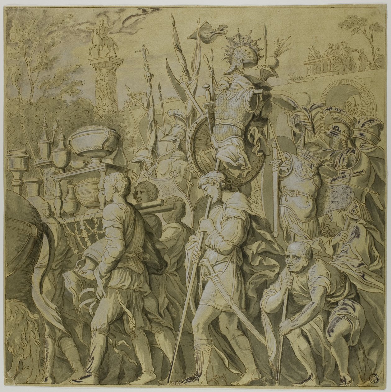 Triumfer til Julius Cæsar: Lerret nr. VI av Andrea Mantegna
