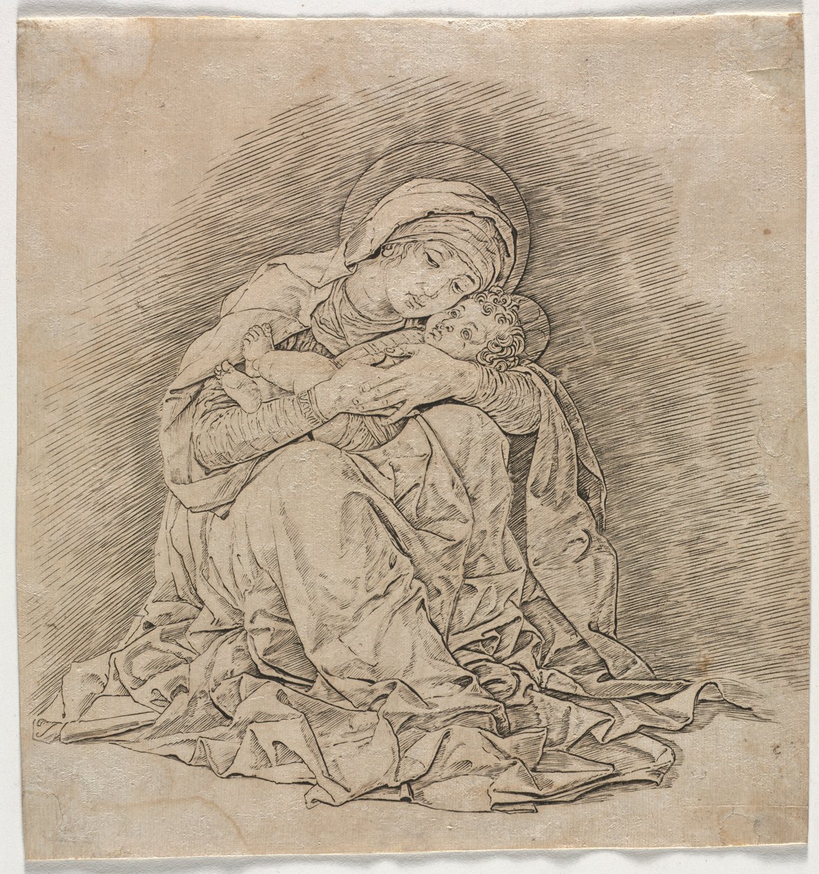 Jomfru og barn, 1485-1491. av Andrea Mantegna