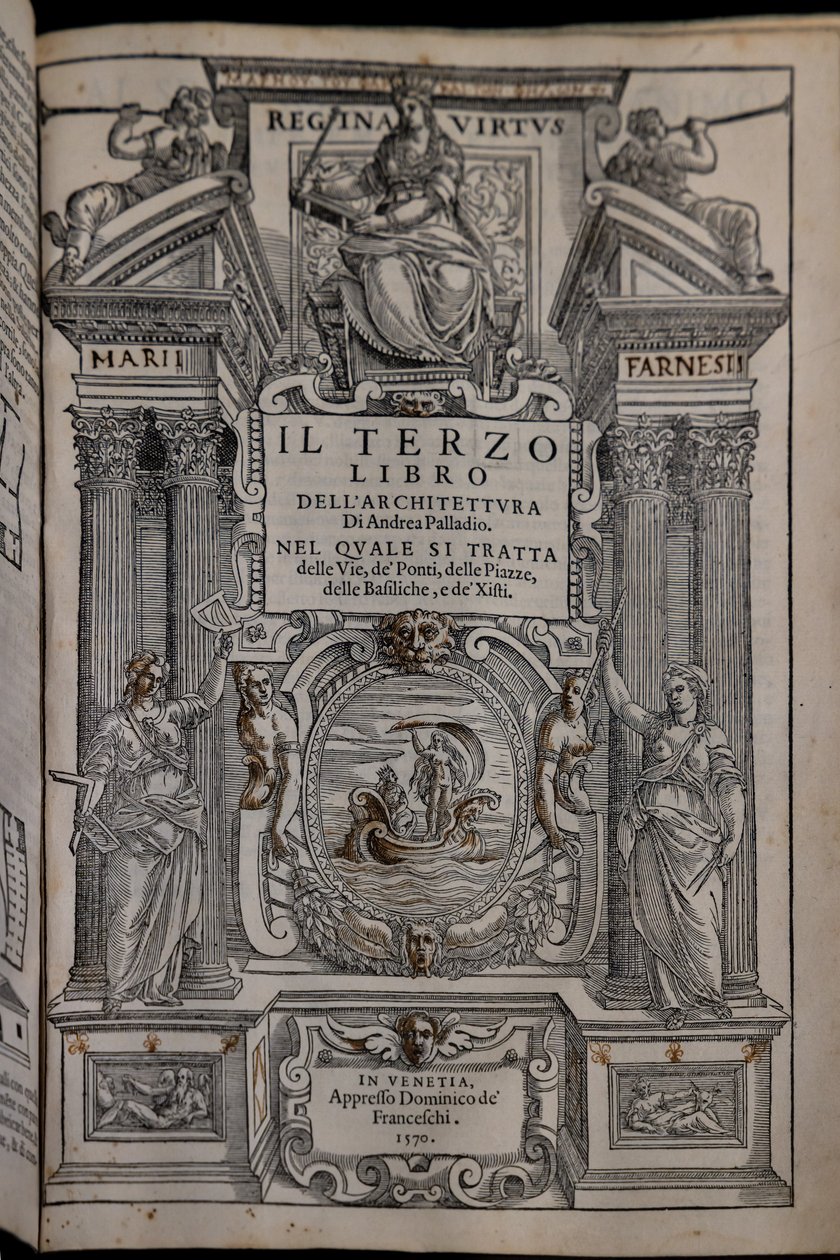 Side av det tredje av de fire bindene om arkitektur av Andrea Palladio