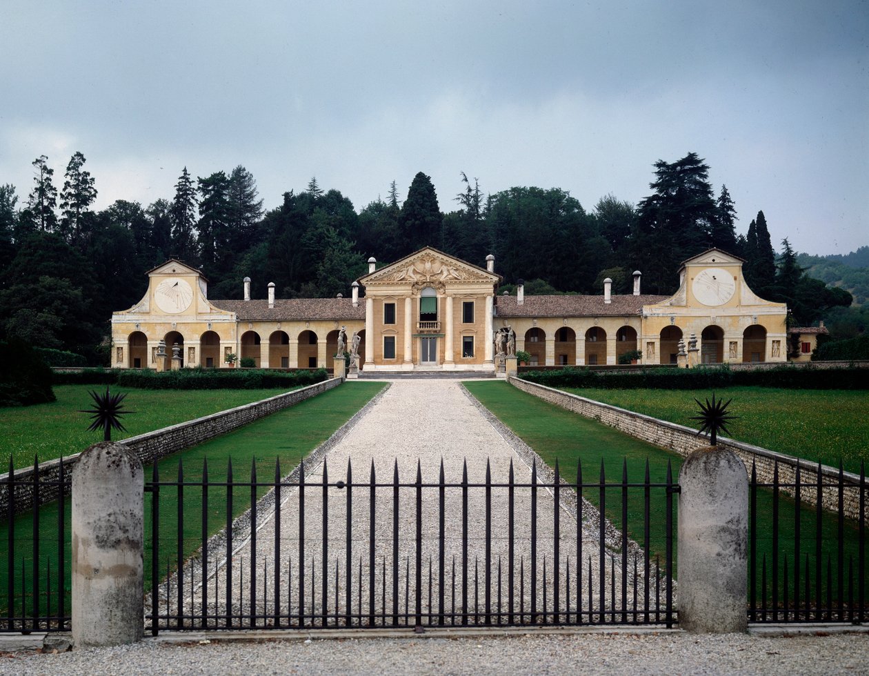 Utsikt over villaen Barbaro eller Volpi av Andrea Palladio