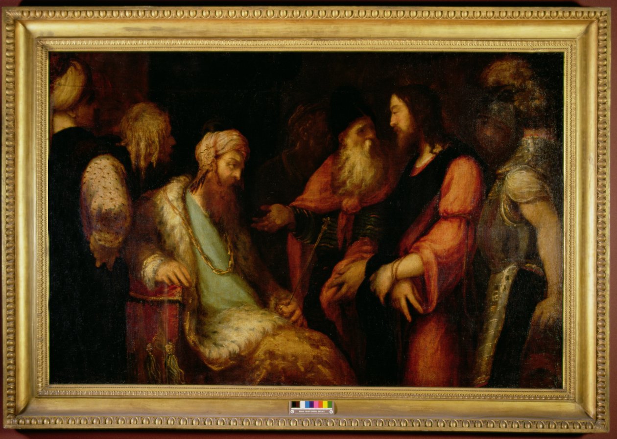 Kristus før Herodes, ca. 1558-62 av Andrea Schiavone