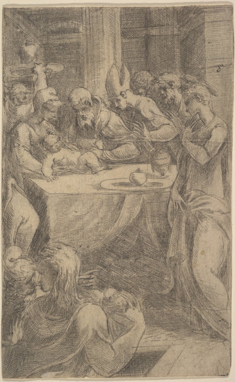 Kristi omskjæring, ca 1542-46. av Andrea Schiavone