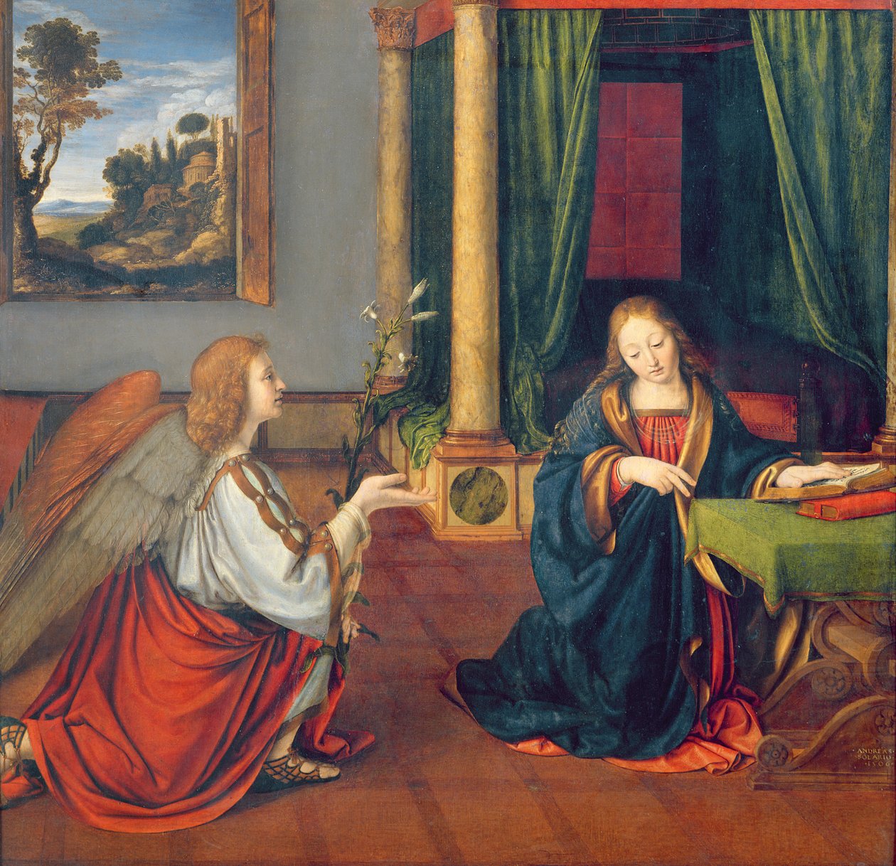 Bebudelsen, 1506 av Andrea Solario