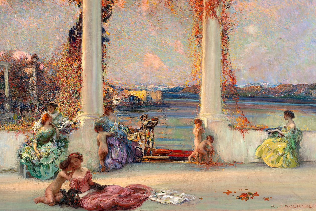 Ombordstigningen for Cythera. av Andrea Tavernier