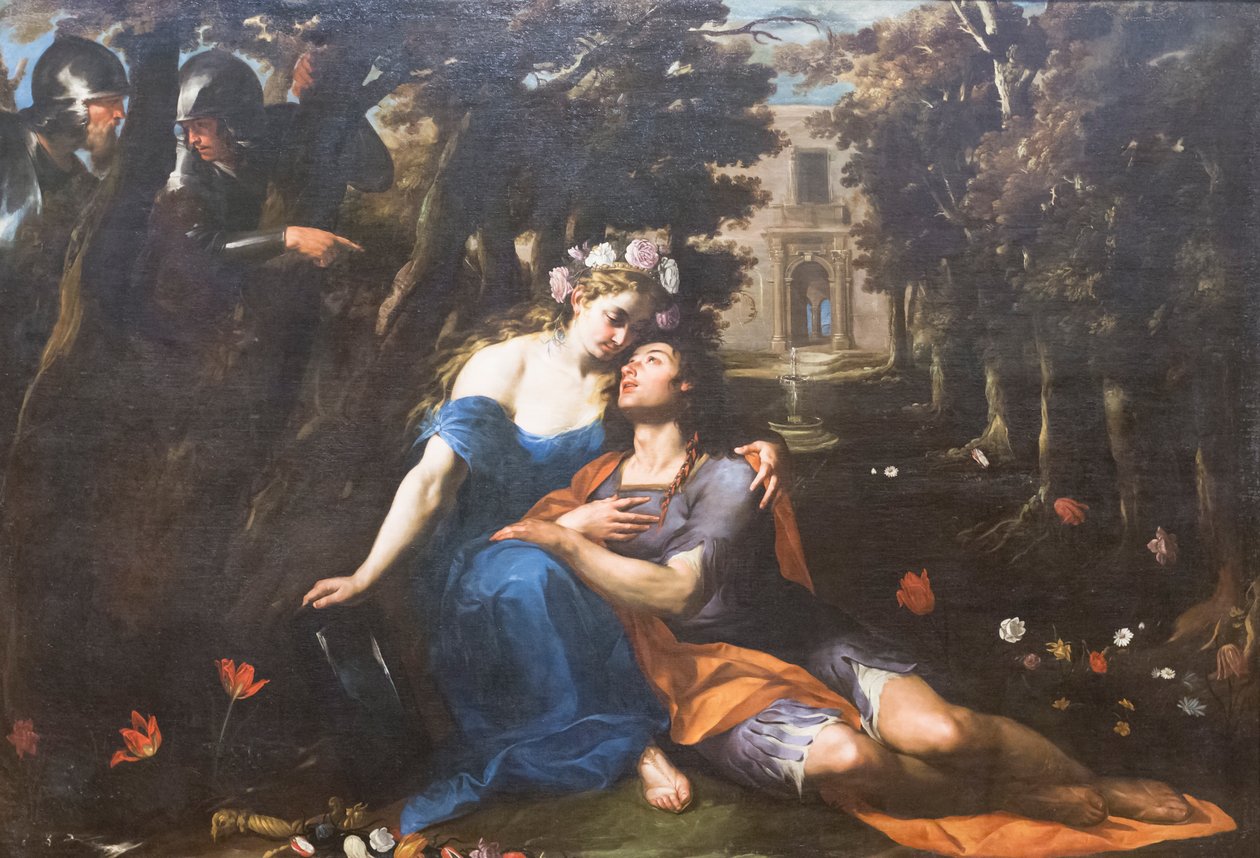 Rinaldo og Armida, Andrea Vaccaro (olje på lerret) av Andrea Vaccaro