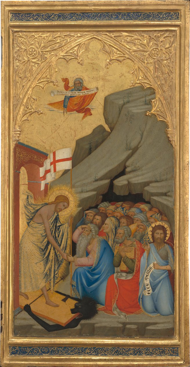 The Descent into Limbo, ca. 1380 (eggtempera og bladgull på trepanel) av Andrea Vanni