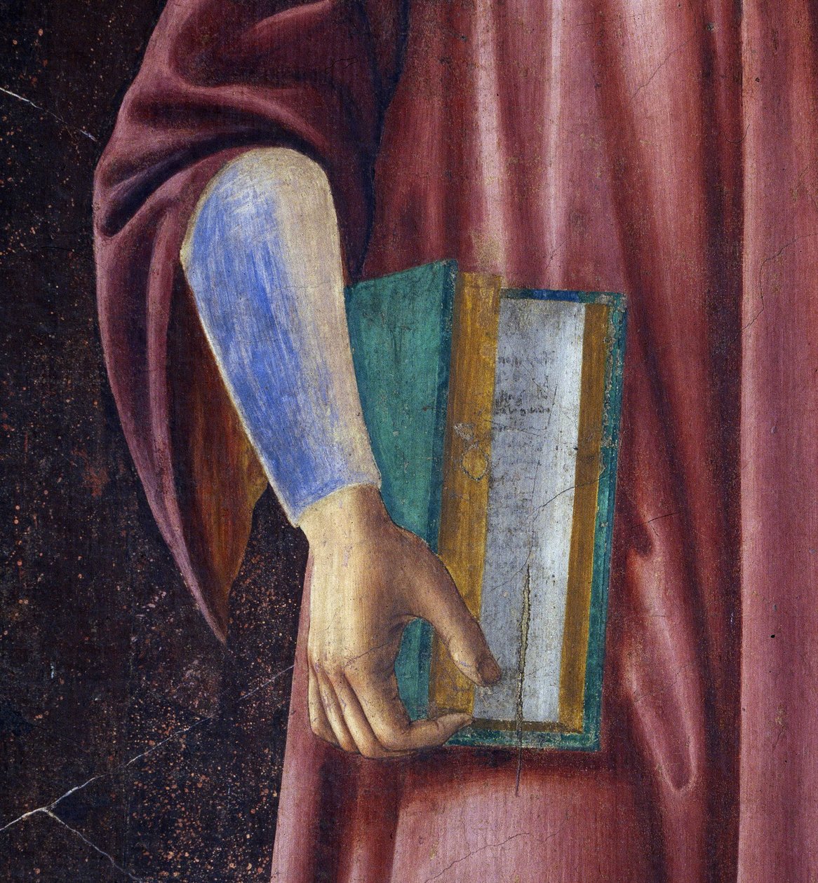 Dante Alighieri (detalj) fra Villa Carducci-serien med kjente menn og kvinner, ca. 1450 (freskomaleri lagt på lerret) av Andrea del Castagno