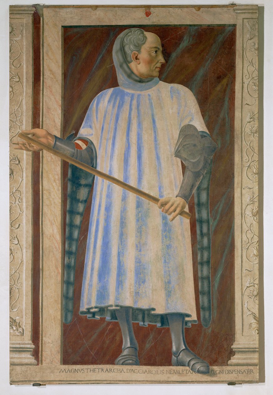 Niccolo Acciaiuoli, som grunnla Certosa i Firenze (maleri på lerret) av Andrea del Castagno