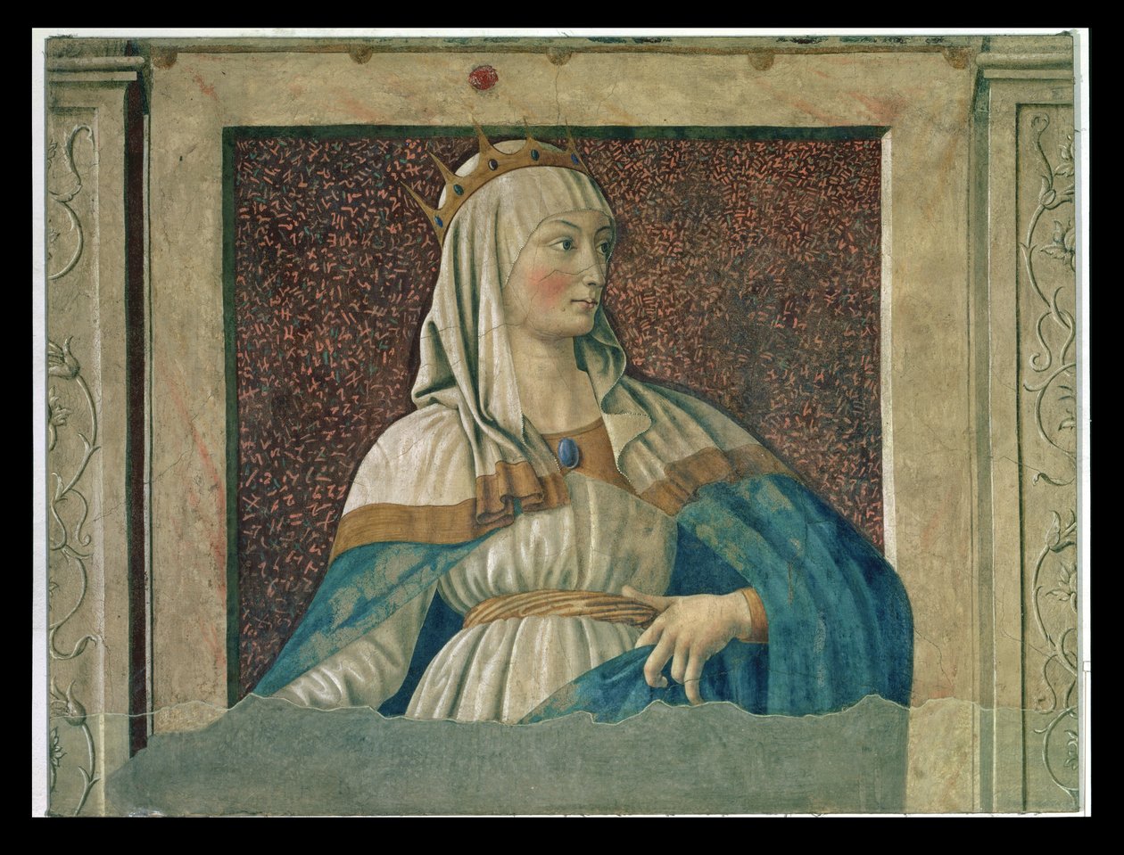 Dronning Esther, fra Villa Carducci-serien med kjente menn og kvinner, ca. 1450 av Andrea del Castagno