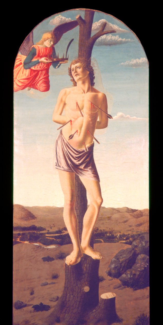 Saint Sebastian, 1457 av Andrea del Castagno