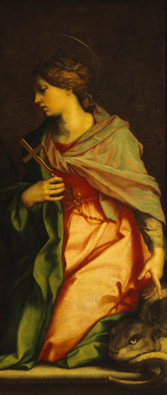 Maleri av Santa Margherita, av Andrea del Sarto (1486-1530), katedralen i Pisa av Andrea del Sarto
