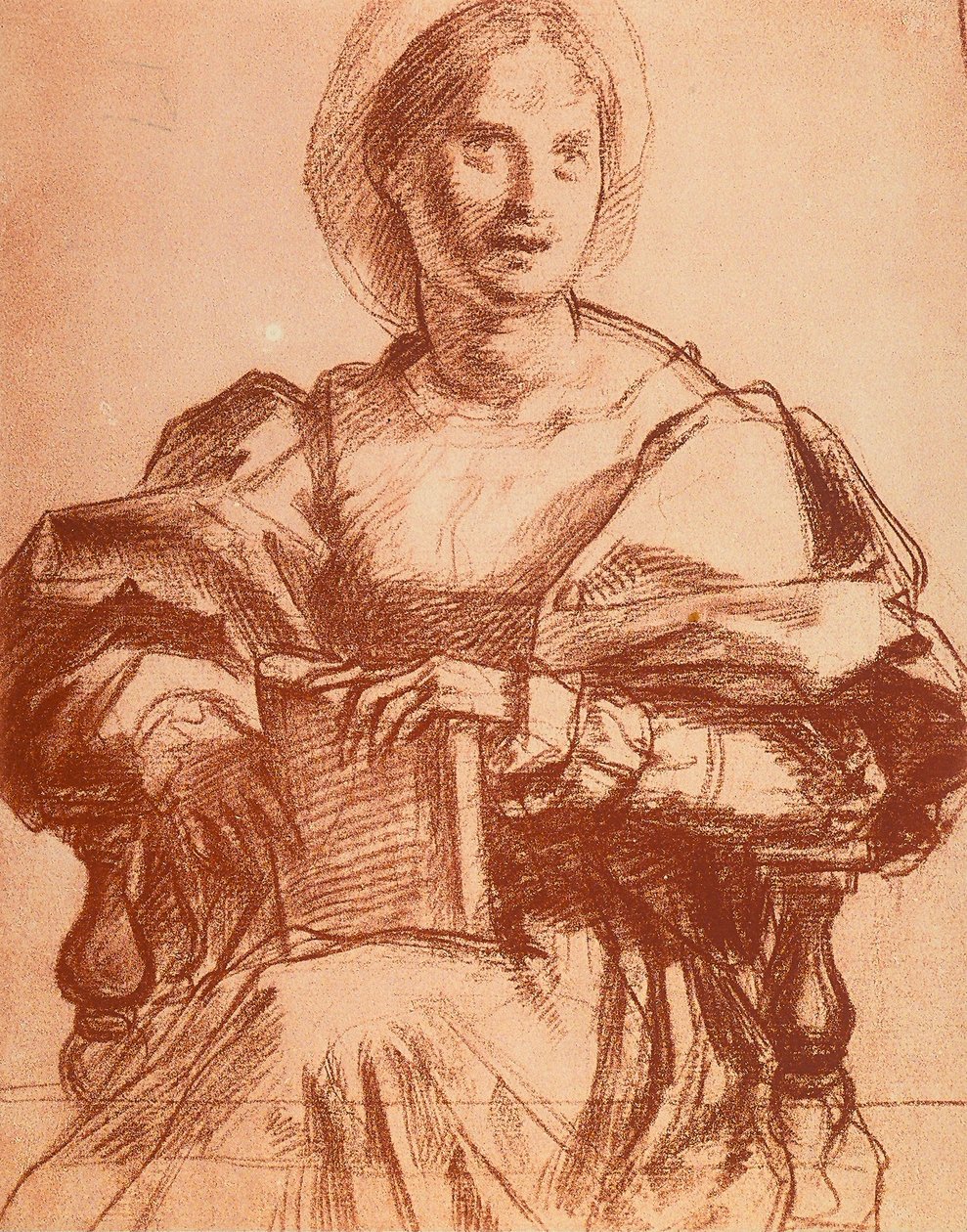 Portrett av Lucrezia del Fede av Andrea del Sarto
