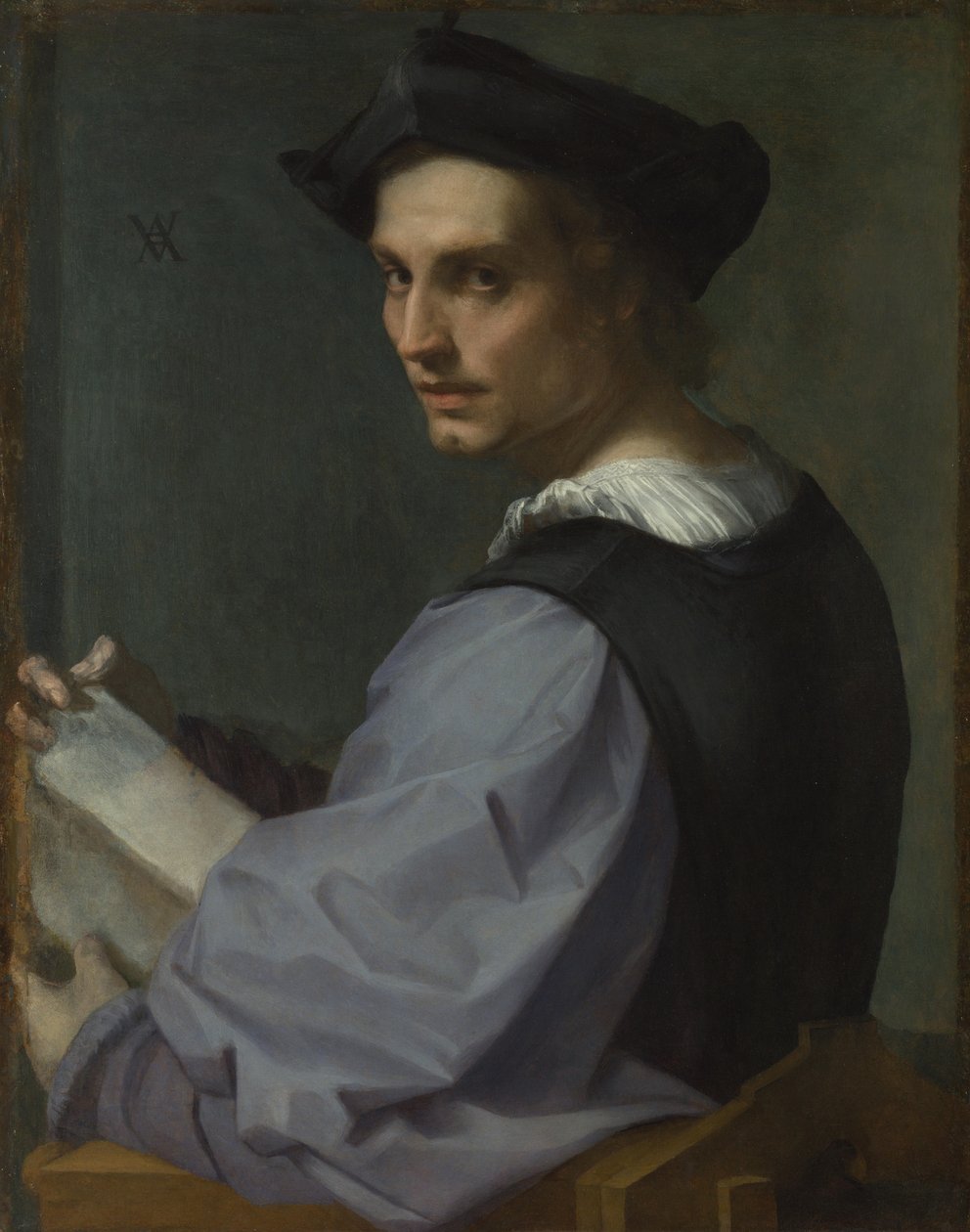 Portrett av en ung mann, ca 1518 av Andrea del Sarto