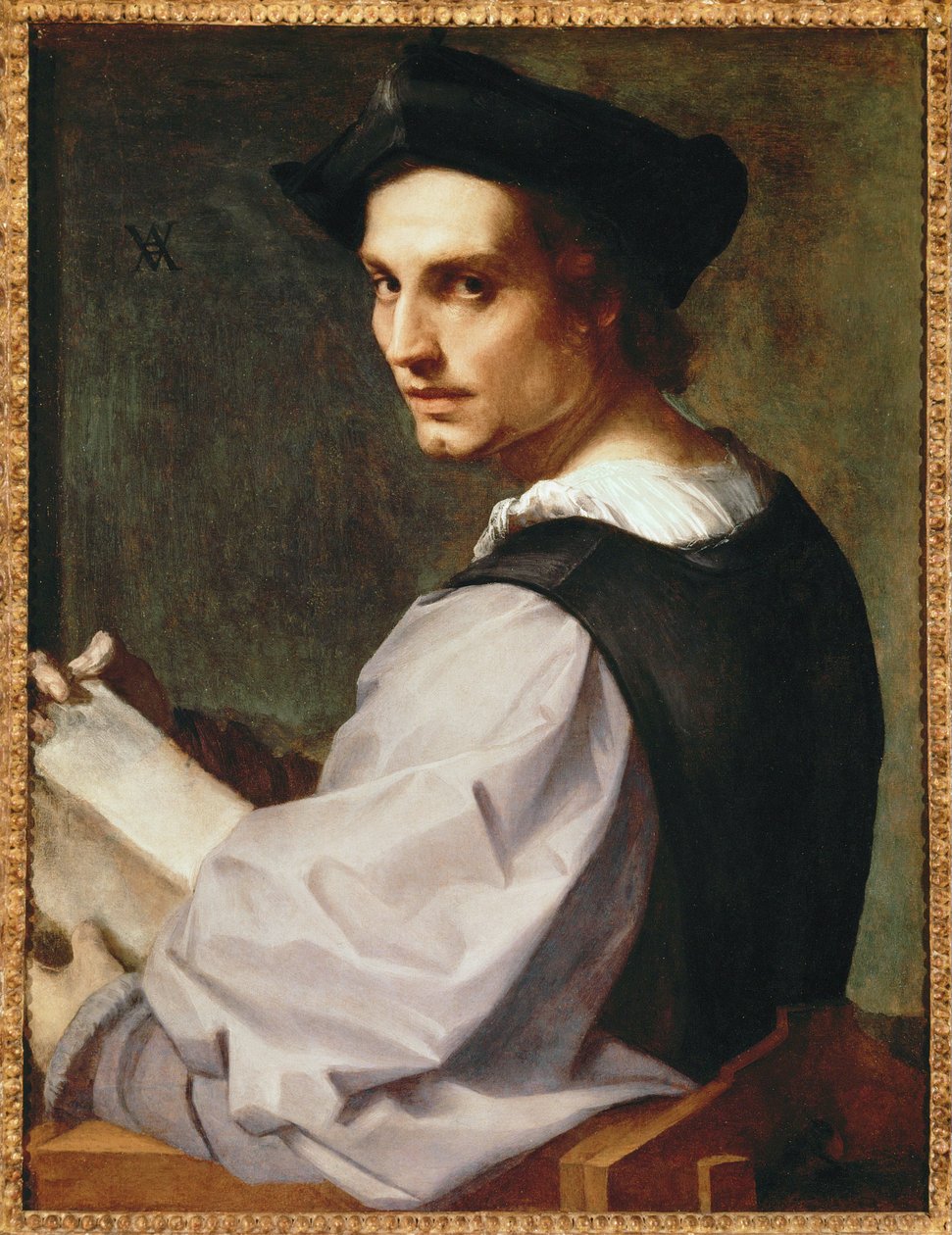 Portrett av en ung mann av Andrea del Sarto