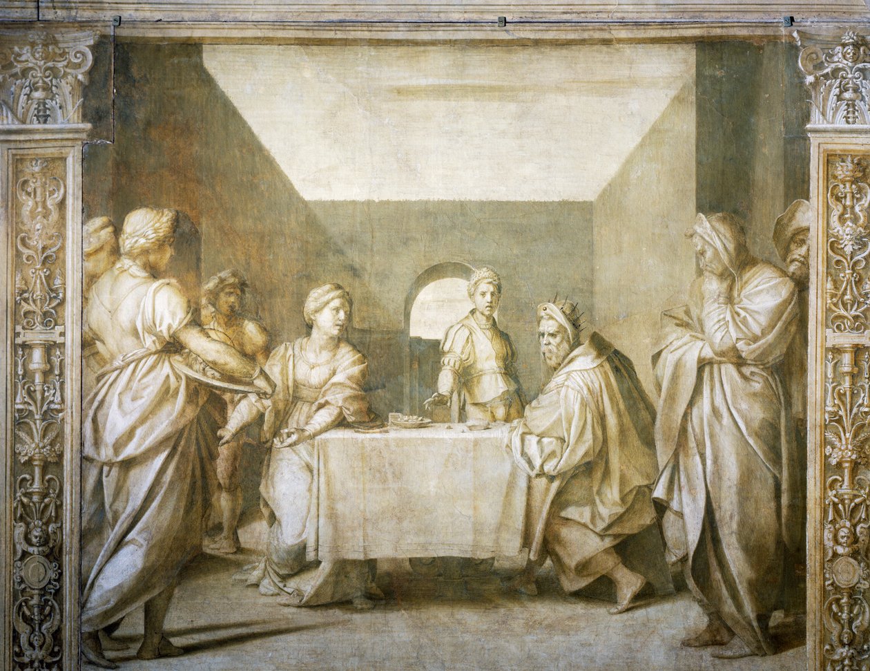 Presentasjon av baptistens hode til Herodias av Salome av Andrea del Sarto
