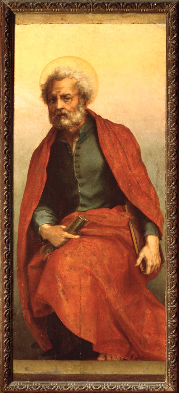 Sankt Peter, St. Agnes altertavle (maleri, 1525-1528) av Andrea del Sarto