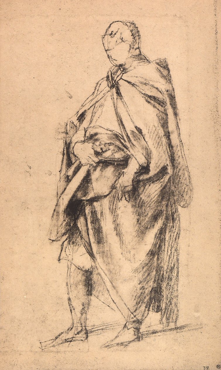 Studie av en mannsfigur av Andrea del Sarto