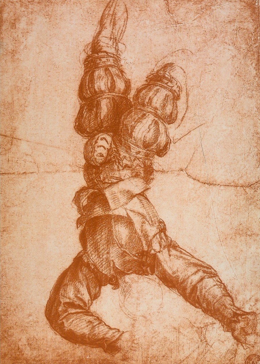 Studie av en menneskelig figur av Andrea del Sarto