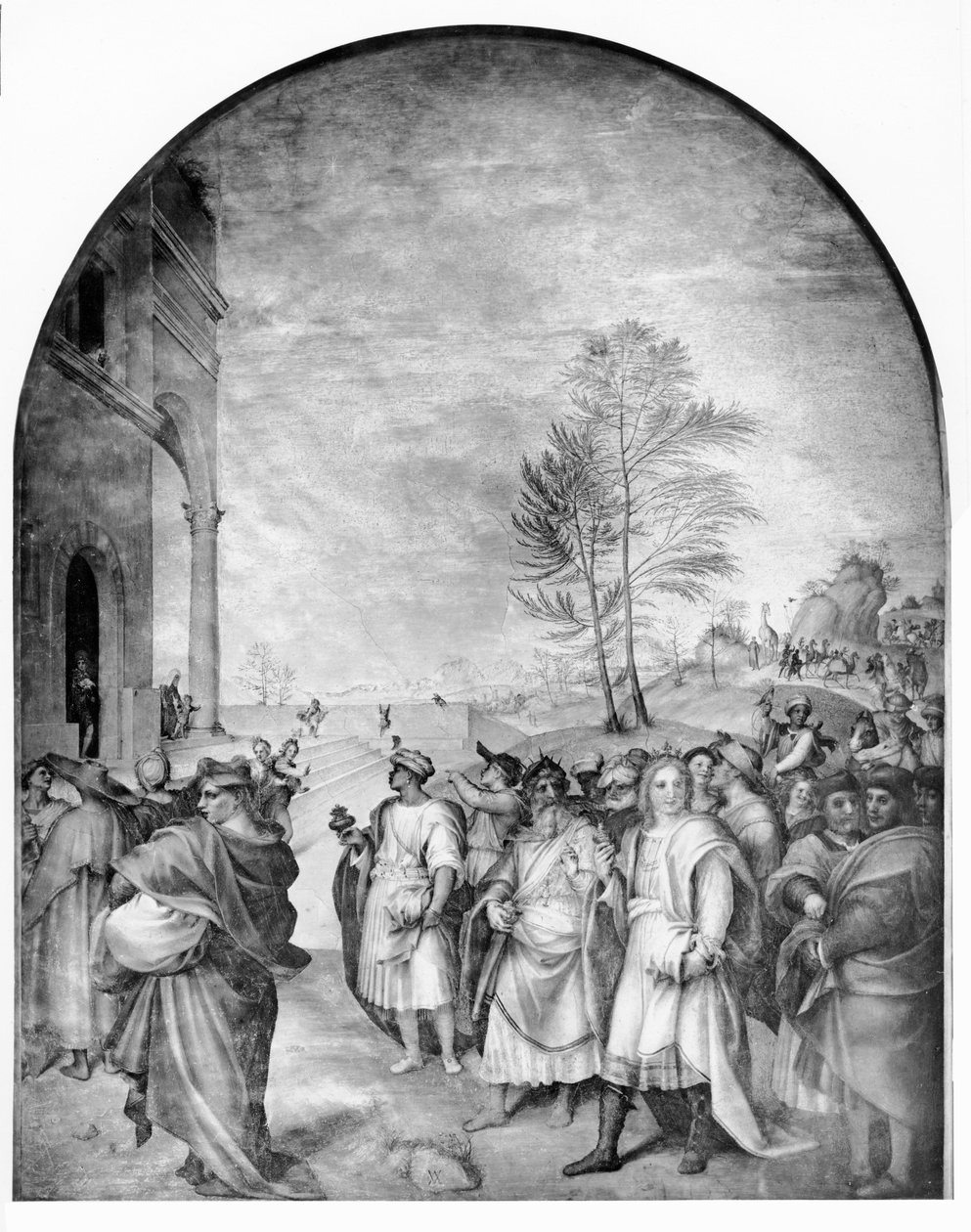 Magienes ankomst av Andrea del Sarto
