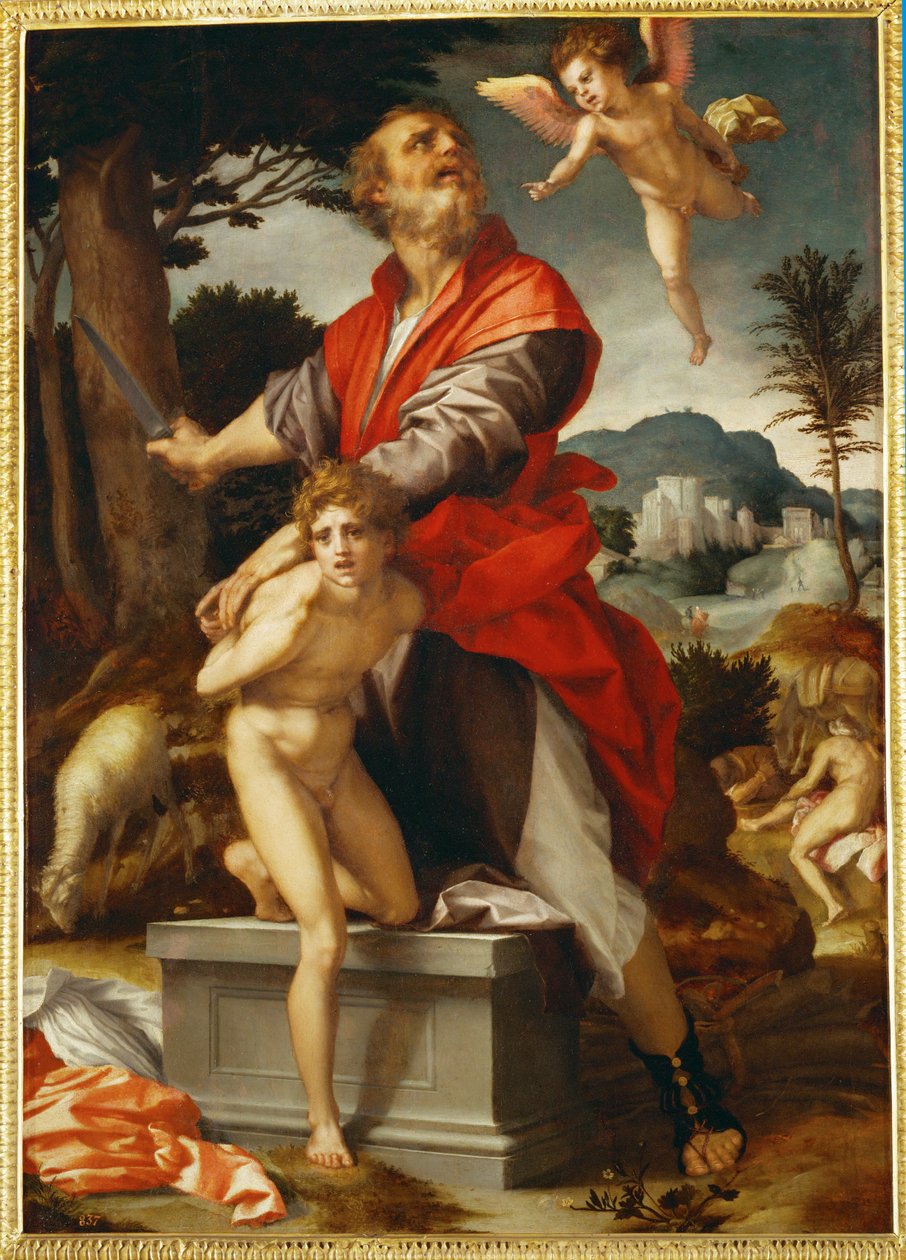 Isaks offer (olje på tre) av Andrea del Sarto